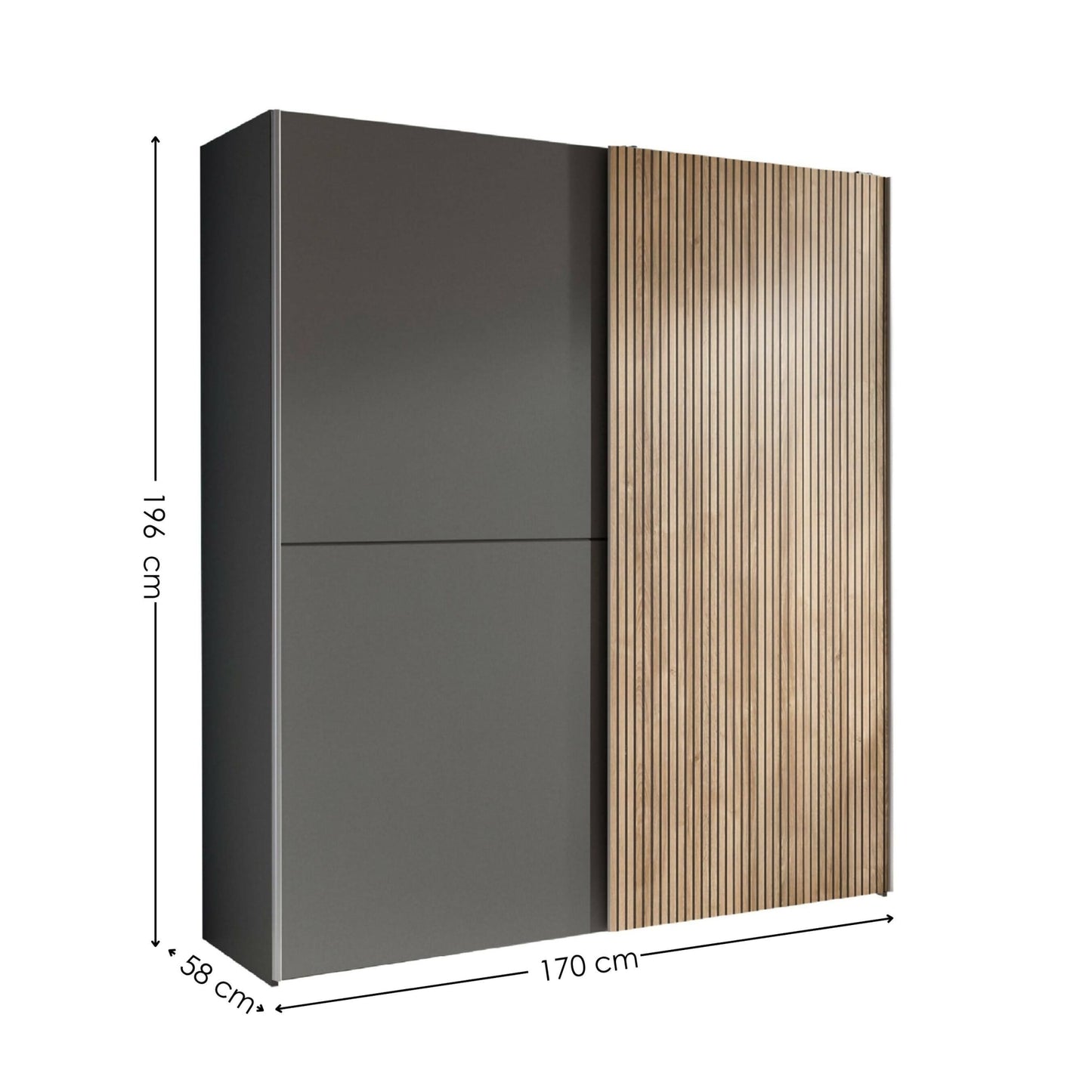 Berno Sliding Door Wardrobe