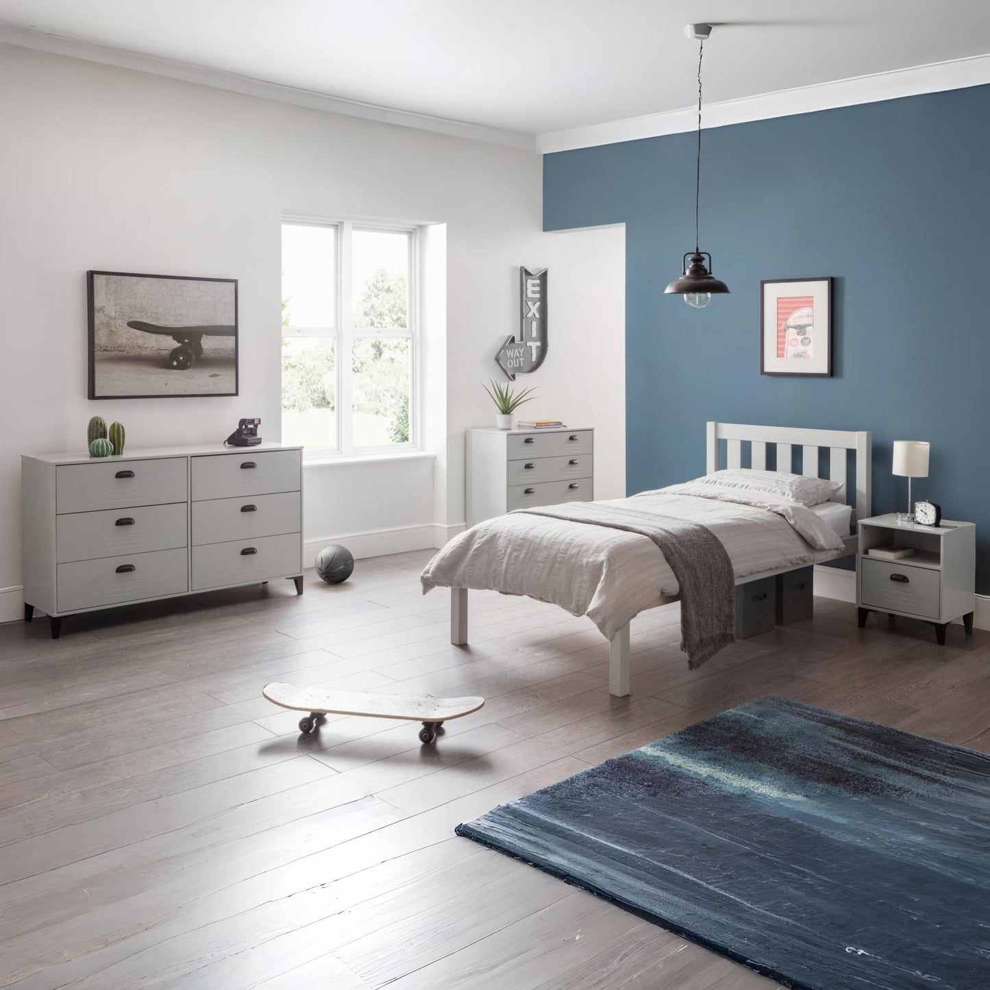 Lakers Locker 6 Drawer Wide Chest