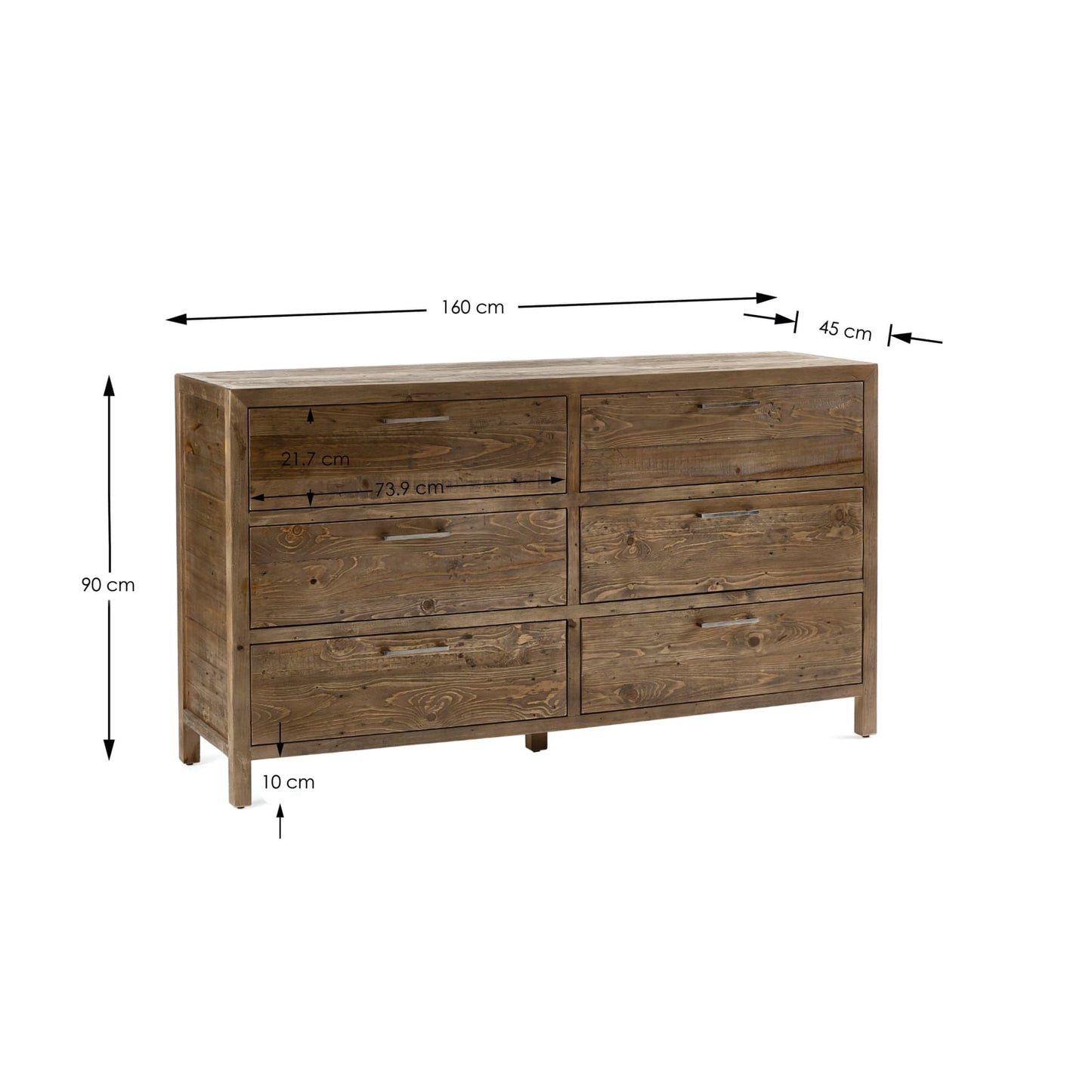 Heritage 6 Drawer Wide Chest