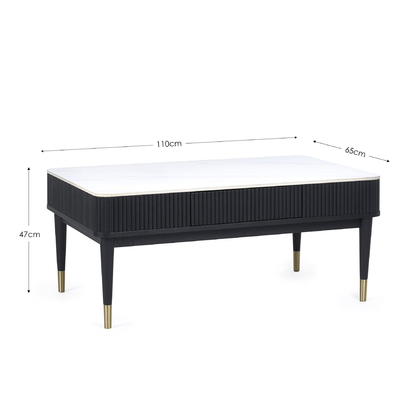 Louis Coffee Table With 2 Drawers