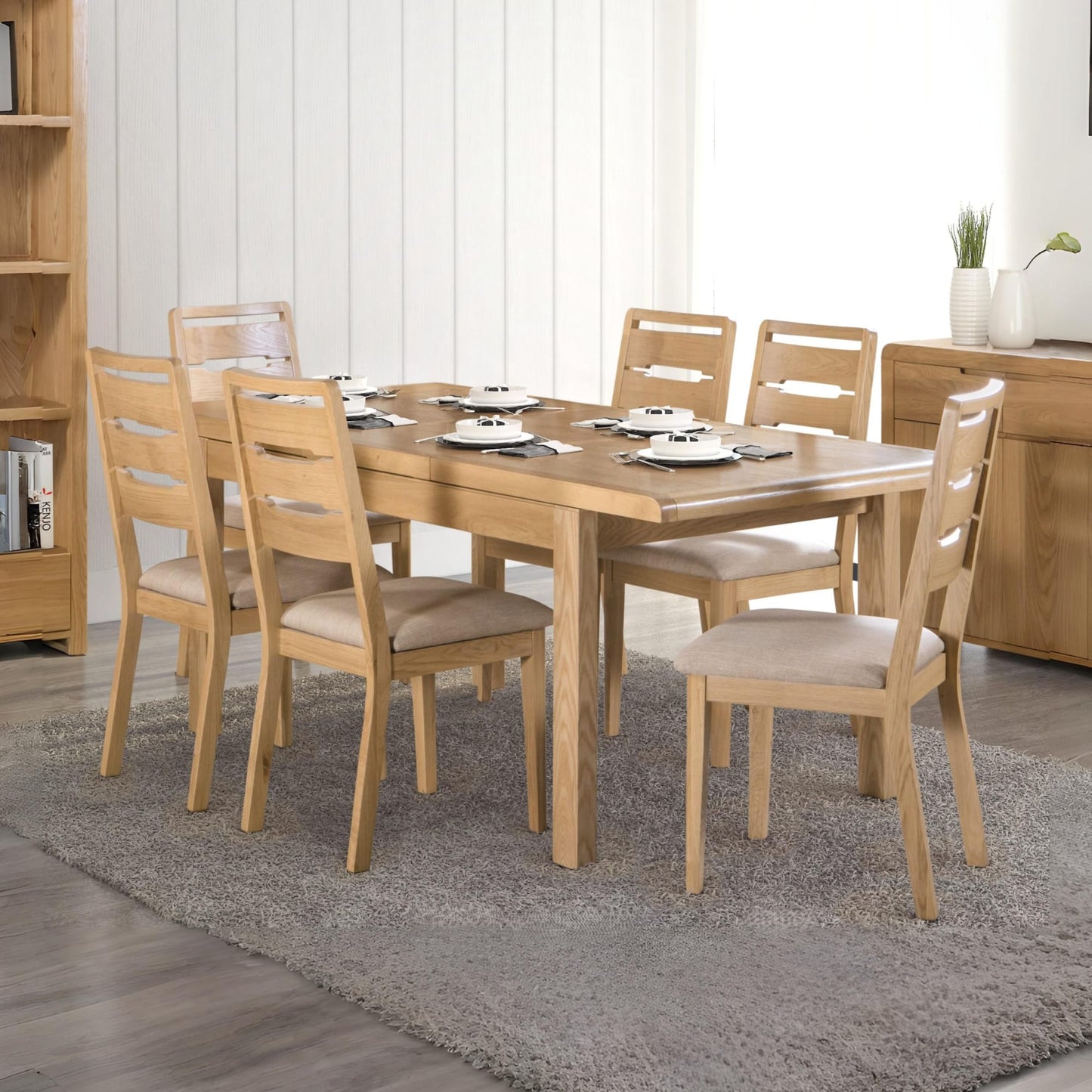 Curve Oak Dining Table
