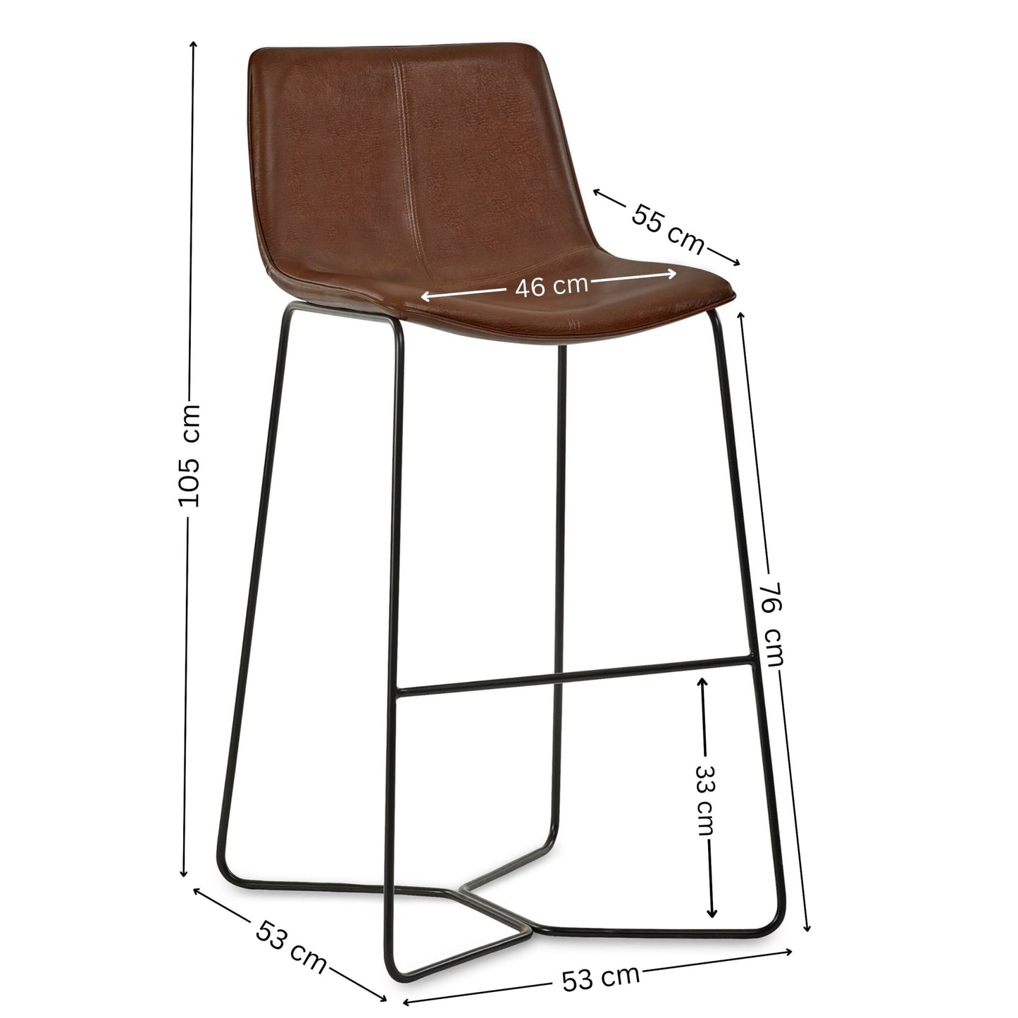 Set of 2 Joren Bar Stools