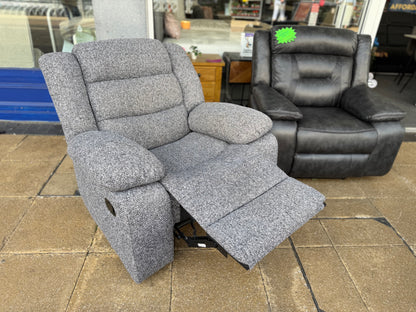 Grey Recliner Armchair #U1306