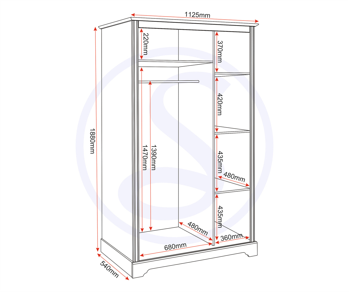 Stratford 3 Door Wardrobe