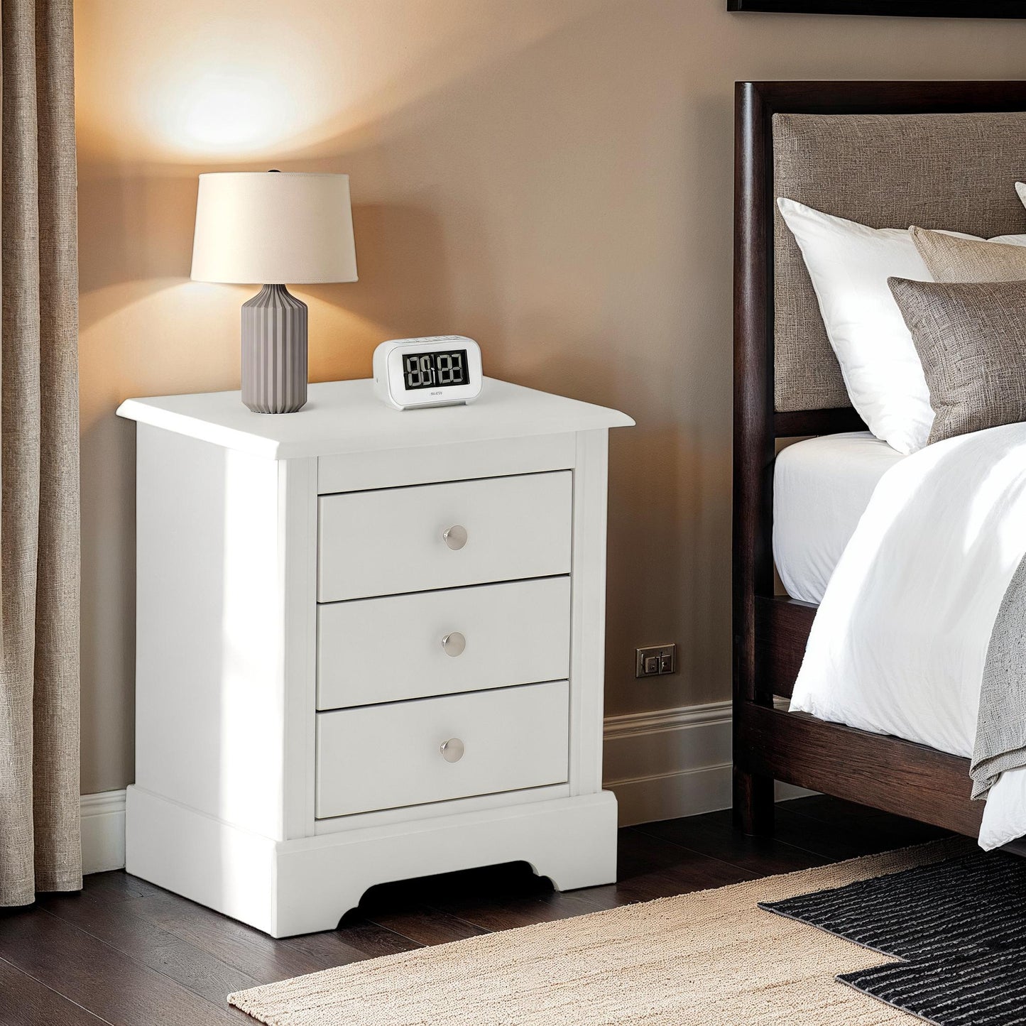 Stratford 3 Drawer Bedside