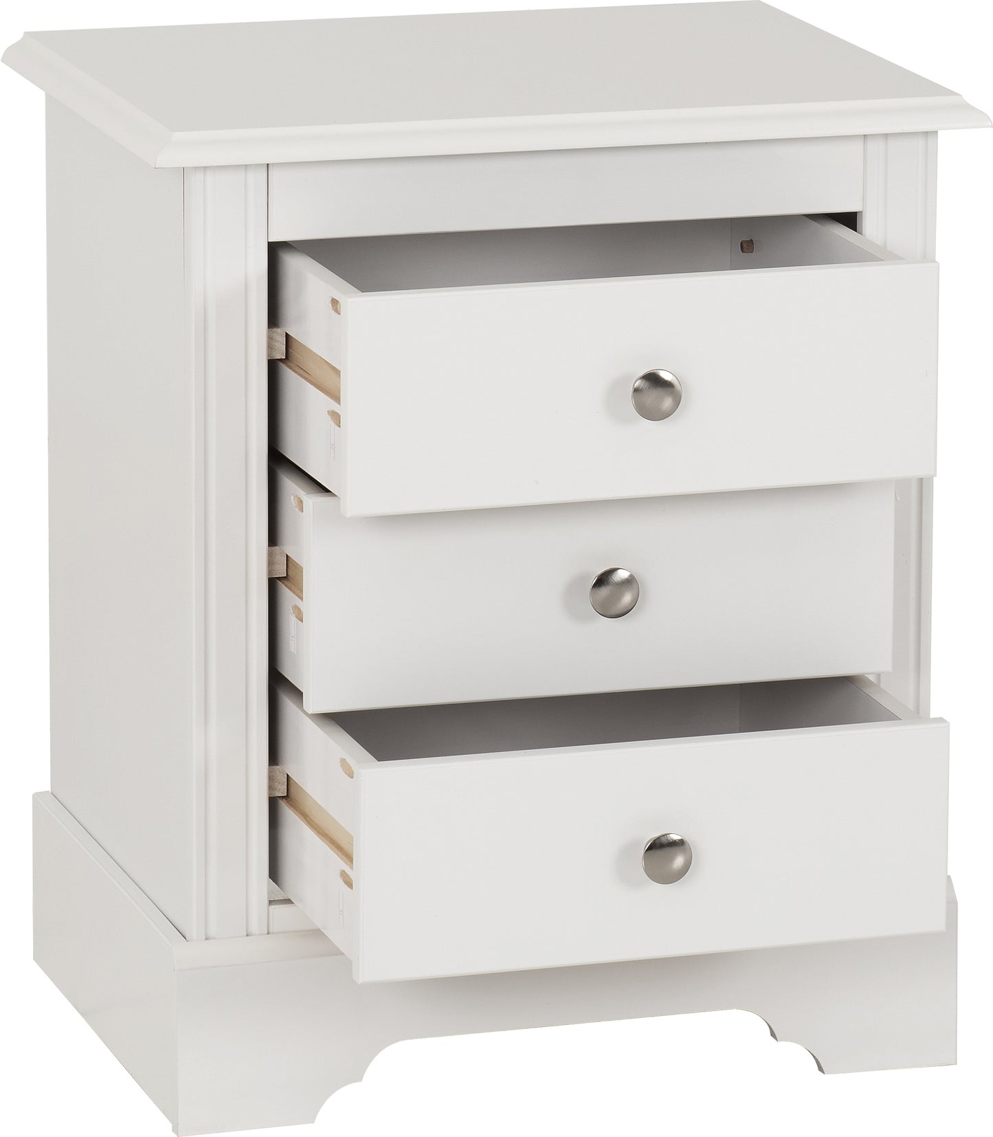Stratford 3 Drawer Bedside