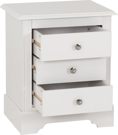 Stratford 3 Drawer Bedside