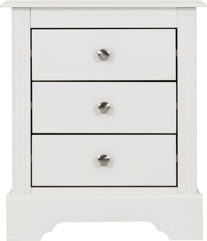 Stratford 3 Drawer Bedside