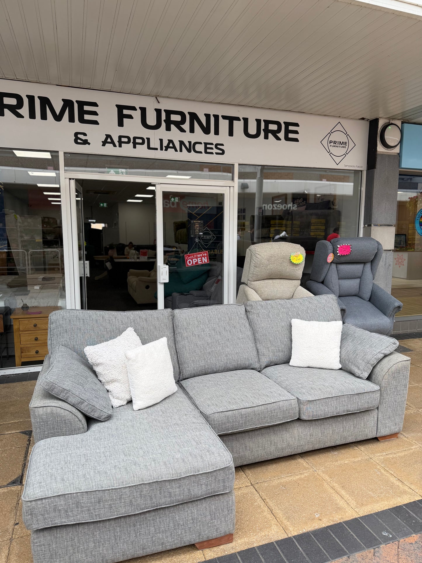 Next Stamford Grey Corner Sofa #U1312