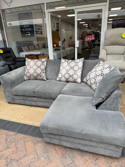Dunelm Grey Corner Sofa #U1334