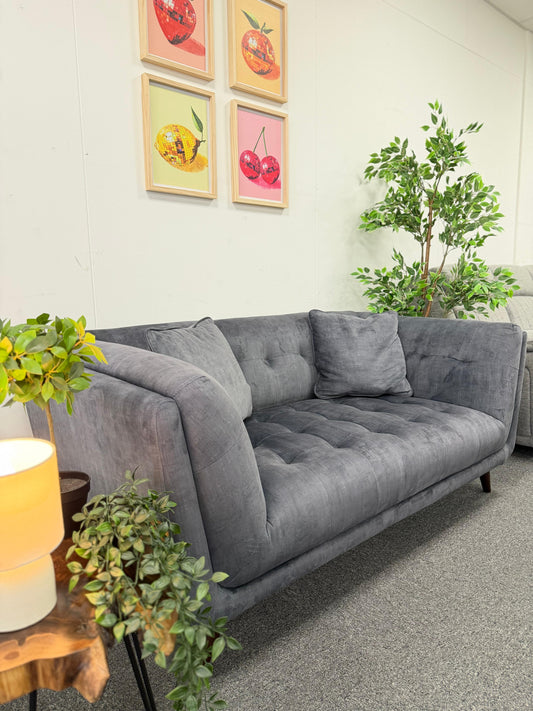 Furniture Village Rene Navy Blue 2 Seater Sofa #U1314