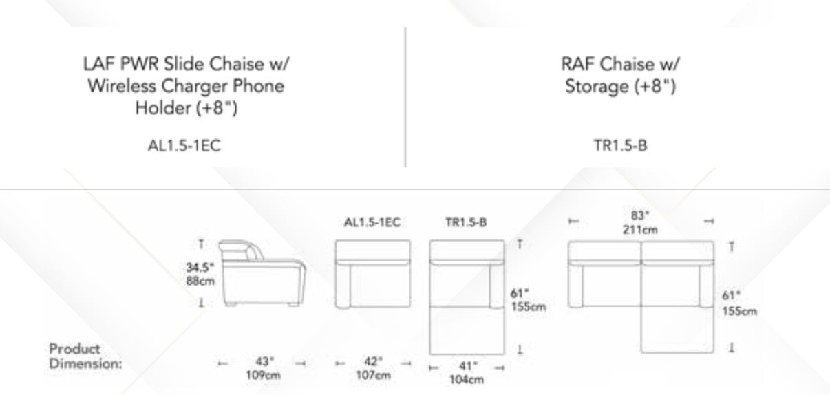 Ex Display Grantley Power Sliding Sofa