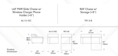 Ex Display Grantley Power Sliding Sofa