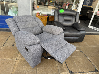 Grey Recliner Armchair #U1306