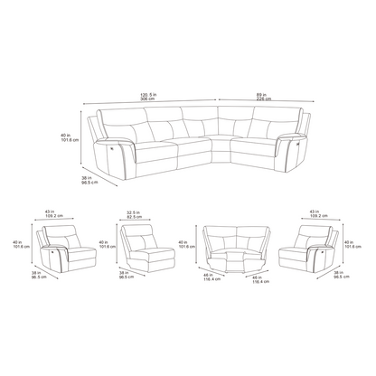 Maverick L-shaped Universal Corner Sofa