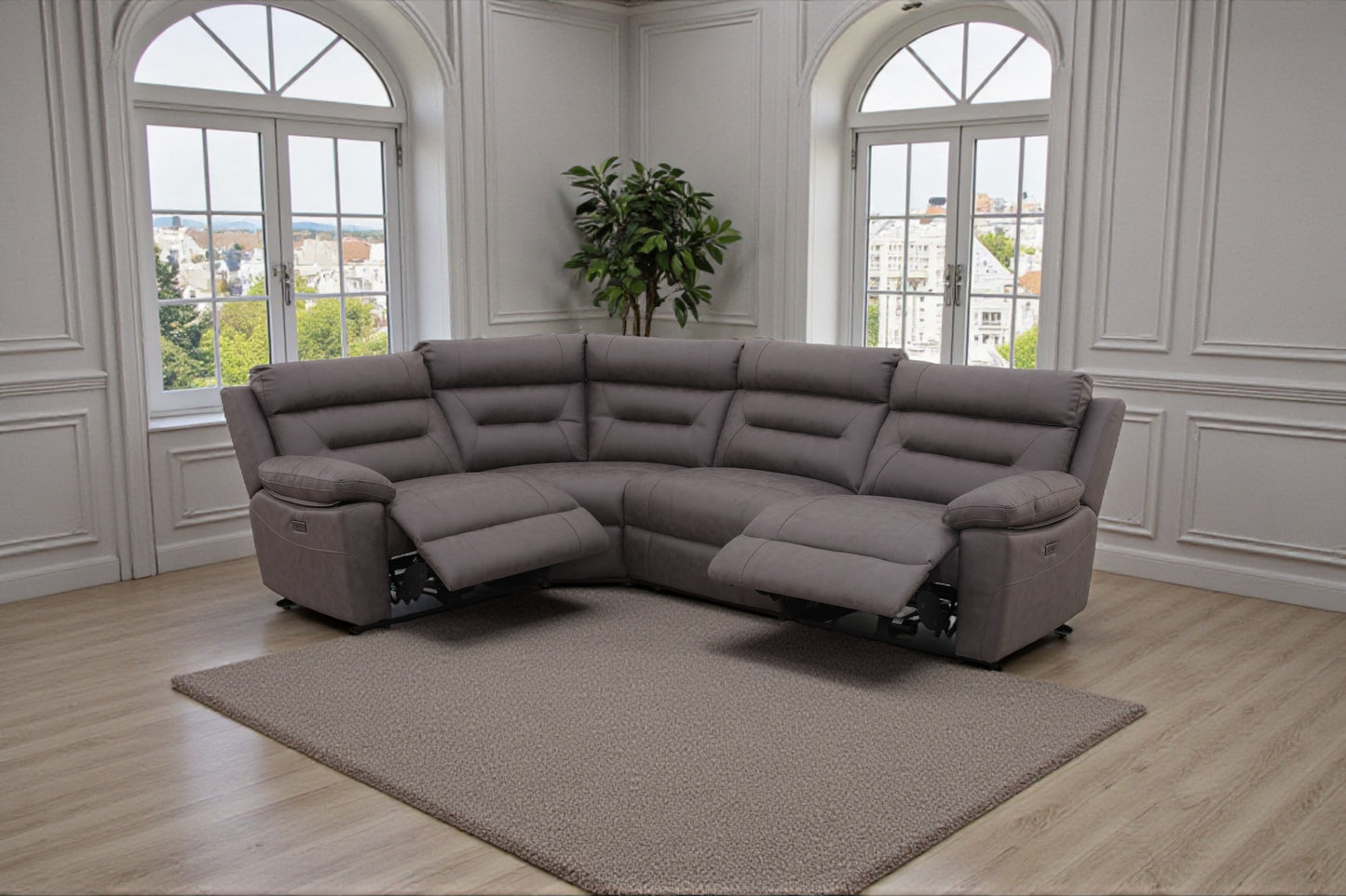 Lucca Universal Power Recliner Corner Sofa