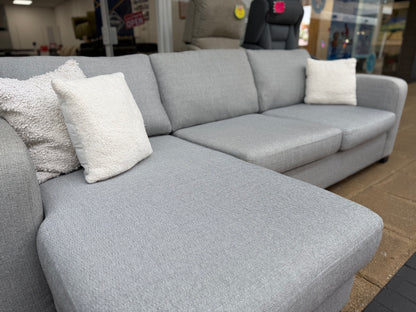 DFS Grey Corner Sofa #U1336