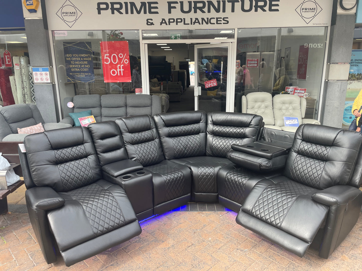 Harrison Lux Power Recliner Corner Sofa