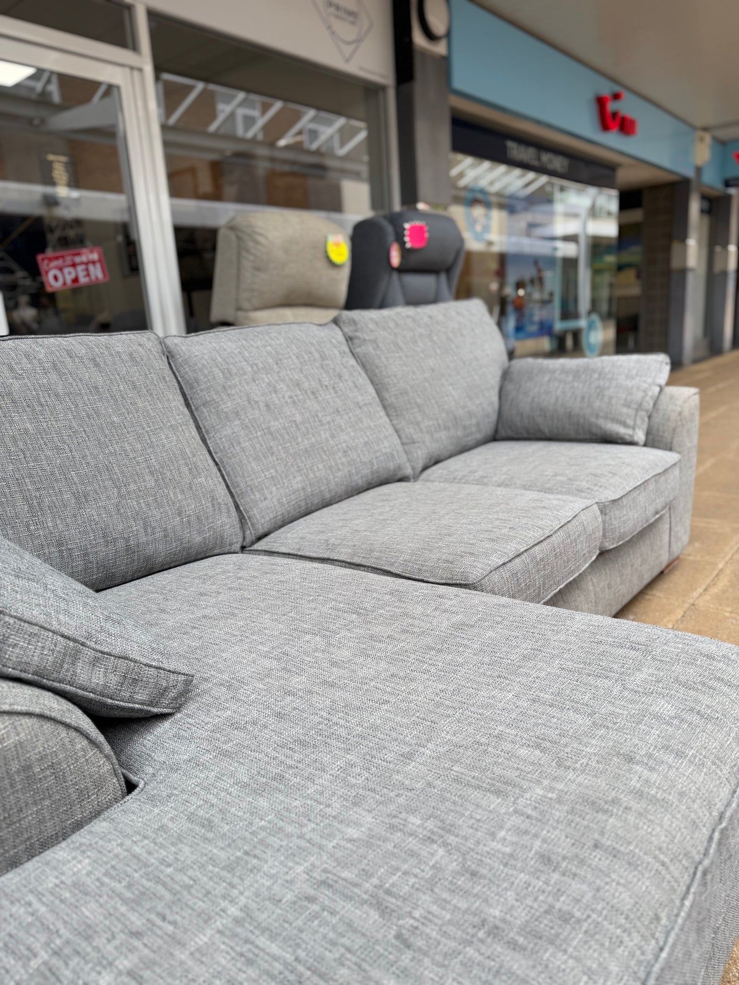 Next Stamford Grey Corner Sofa #U1312