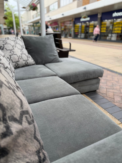 Dunelm Grey Corner Sofa #U1334