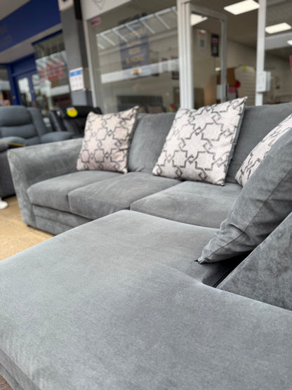 Dunelm Grey Corner Sofa #U1334