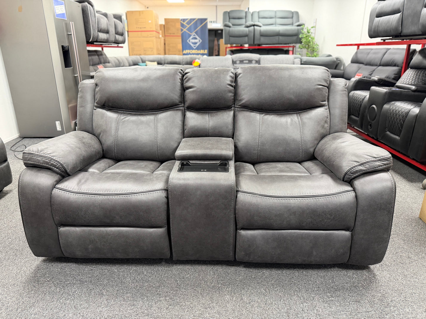 Lotus Modular 2 Seater Power Recliner - Bluetooth Speaker, Wireless Charger & Power Headrests