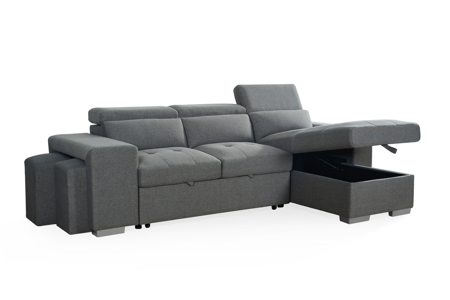 Arizona Grey Universal Corner Sofabed