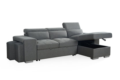 Arizona Grey Universal Corner Sofabed