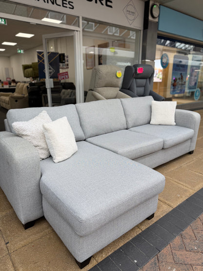 DFS Grey Corner Sofa #U1336