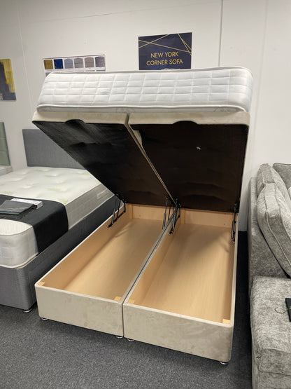 Ottoman Full Bed Set with 54” Headboard & 1000 Pocket Sprung Memory Foam Mattress