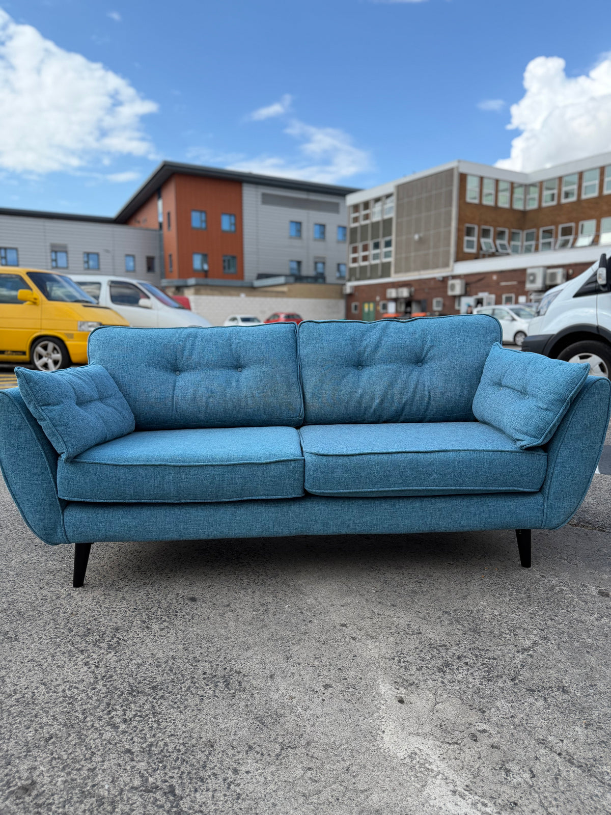 DFS French Connection Zinc 3 Seater Sofa #U1358