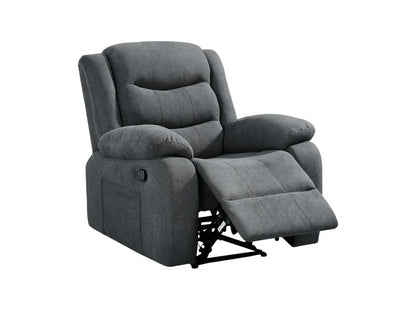 Barry Lux Recliner Armchair - Grey Fabric