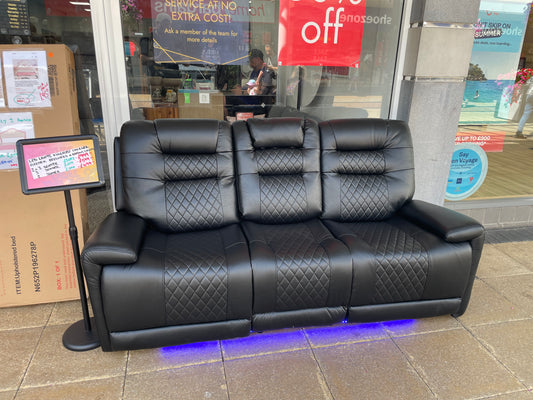 Harrison Lux Power Recliner 3 Seater Sofa