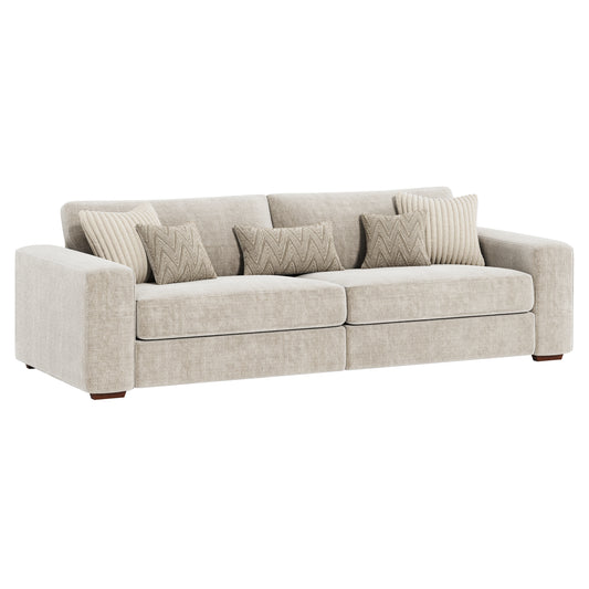 Henley 4 Seater Sofa in Violet Stone fabric, part of the modular Henley sofa collection