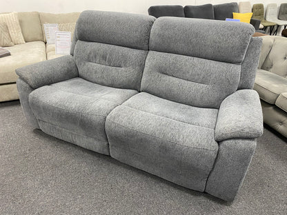 Grey Manual 3-Seater Recliner #U1377