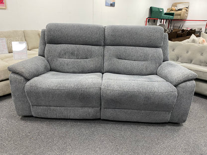 Grey Manual 3-Seater Recliner #U1377