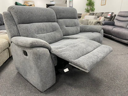 Grey Manual 3-Seater Recliner #U1377