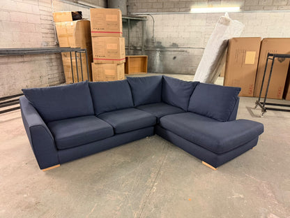 DFS Navy Blue RHF Corner Sofa #U1381