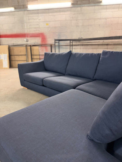 DFS Navy Blue RHF Corner Sofa #U1381