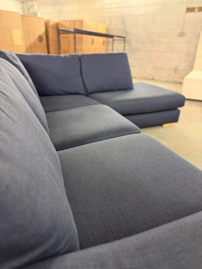 DFS Navy Blue RHF Corner Sofa #U1381