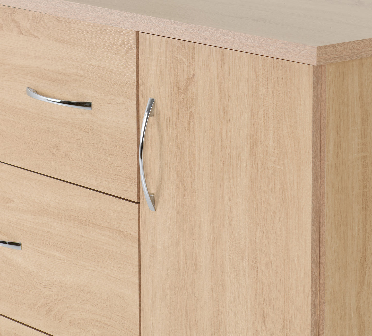 Nevada 5 Drawer Low Wardrobe