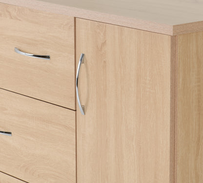 Nevada 5 Drawer Low Wardrobe