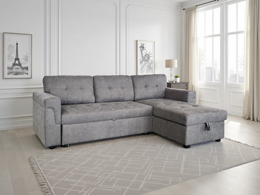 Oscar Corner Sofa Bed with Storage