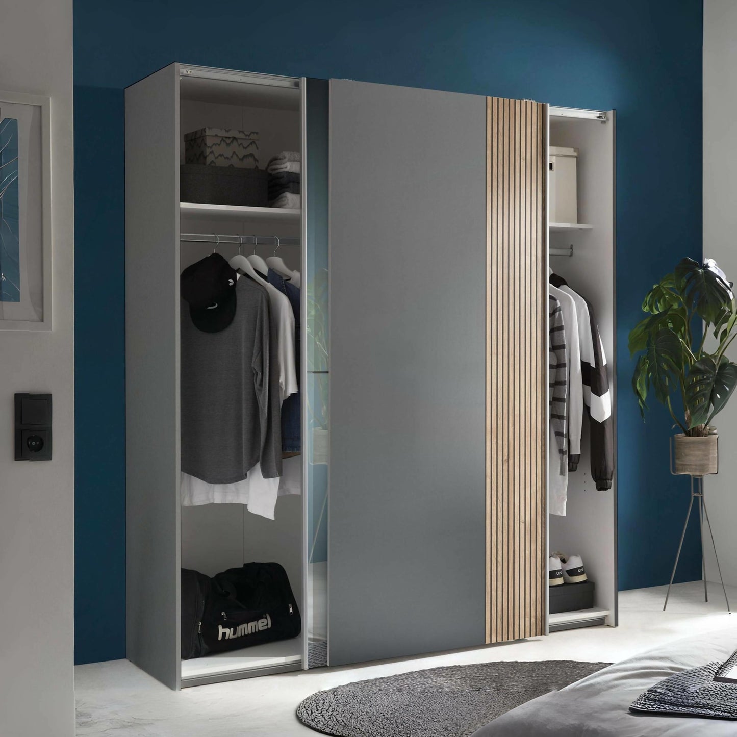 Berno Sliding Door Wardrobe With Mirror