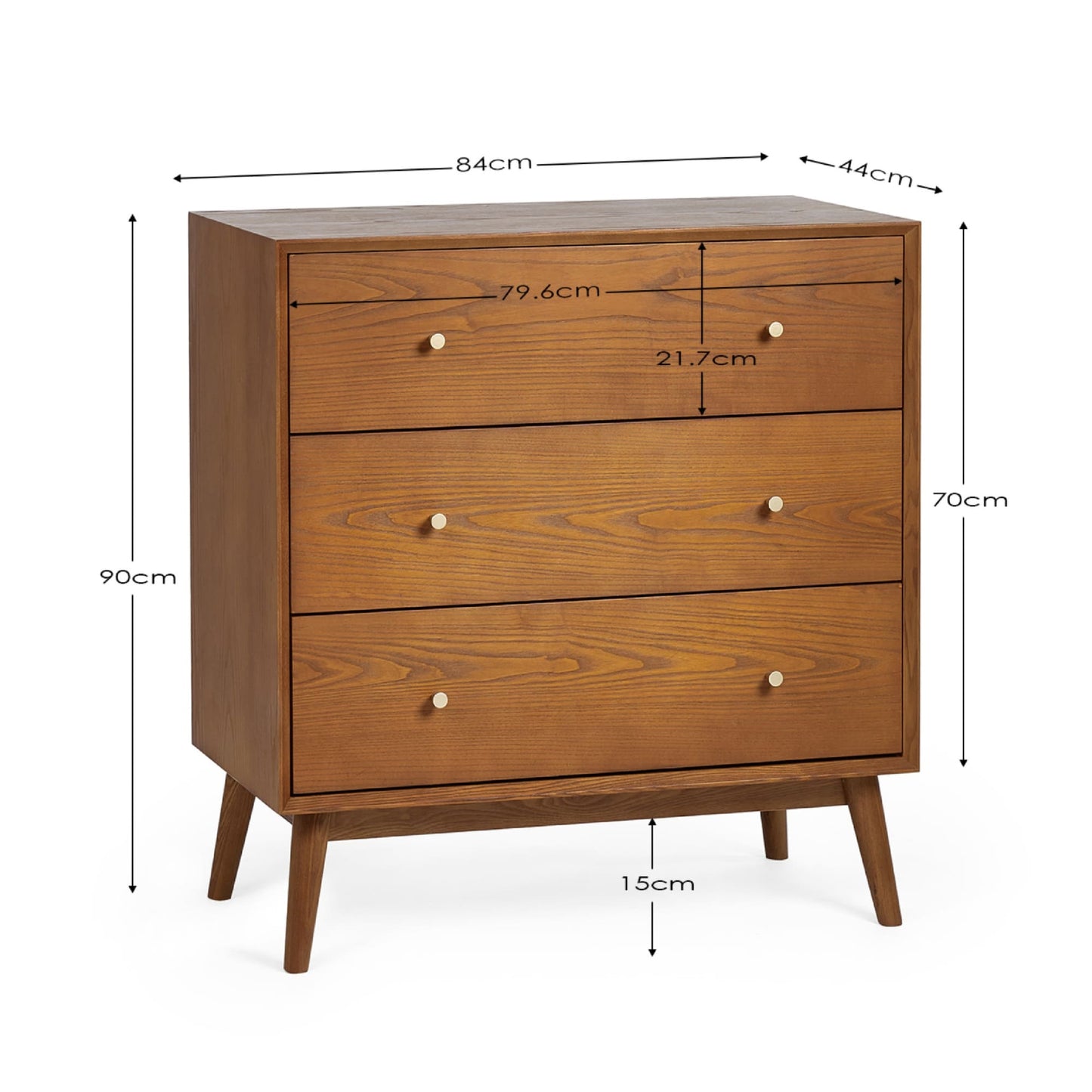 Lowry 3 Drawer Chest