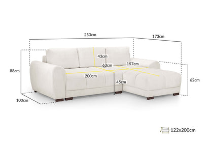 Azzuro Corner Sofa Bed