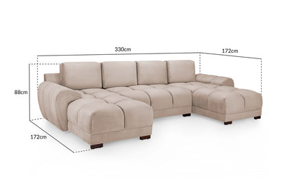 Azzuro U-Shaped Sofa