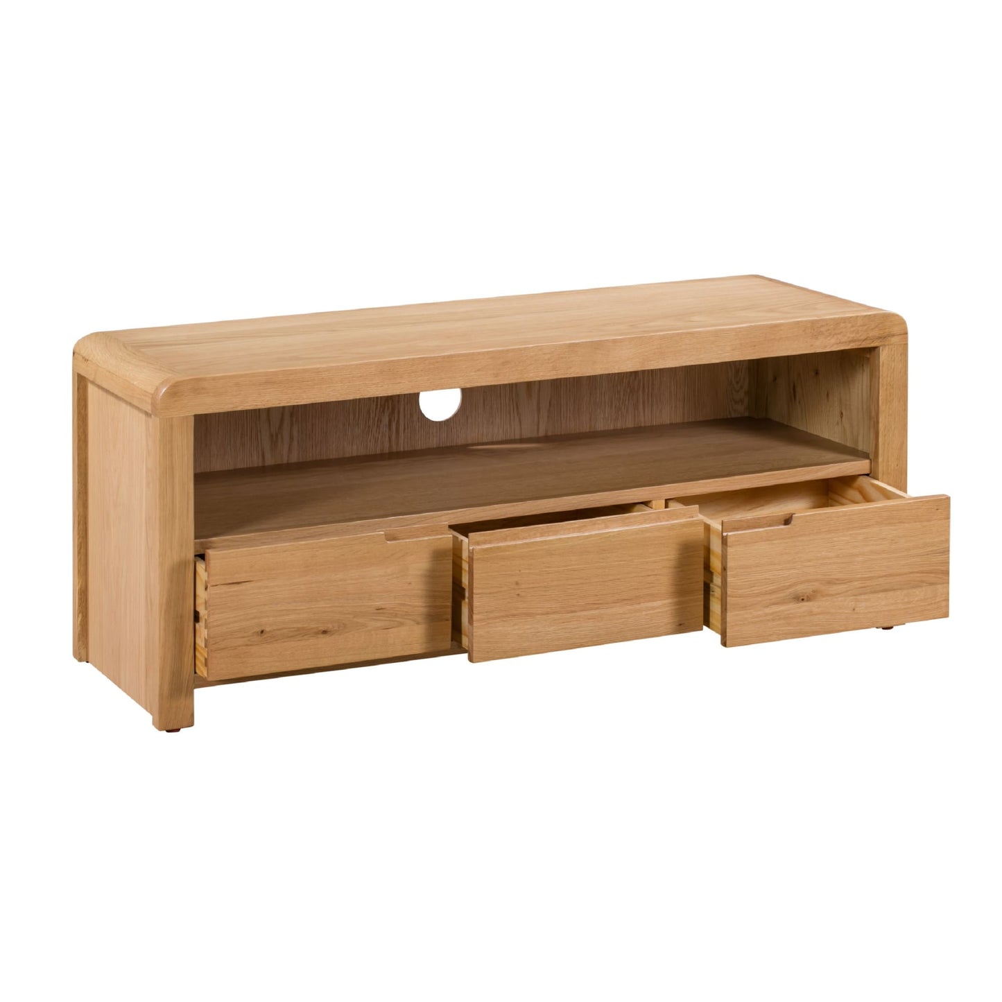 Curve Oak Tv Unit