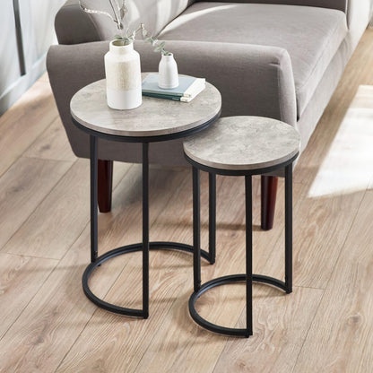 Staten Round Nesting Side Tables