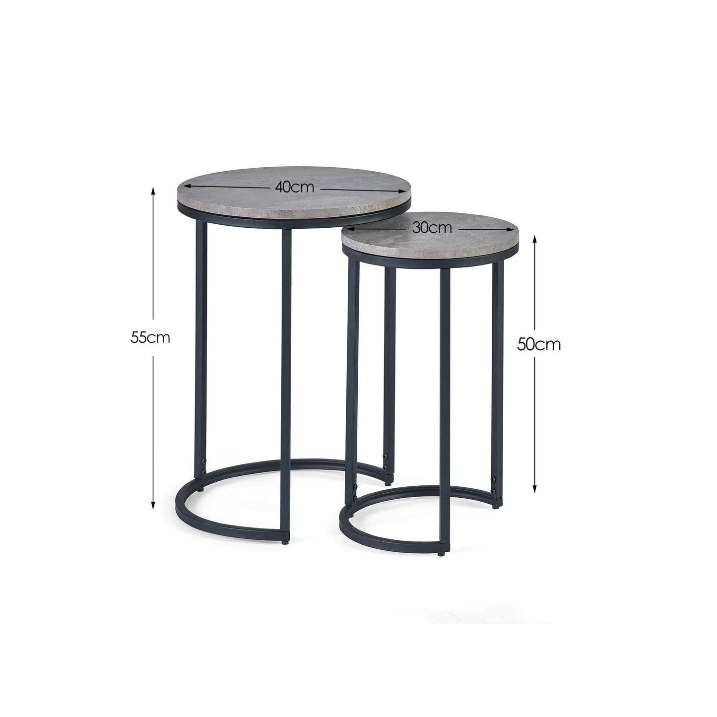 Staten Round Nesting Side Tables